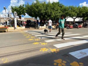 BA – Barreiras dá exemplo com faixas “patadestres”: respeito à vida e educação no trânsito