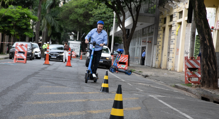 MG – Patinetes elétricos foram inaugurados em Belo Horizonte nesta quarta-feira (18)