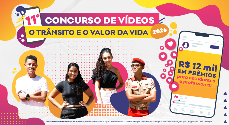 MG – BELO HORIZONTE – Concurso de Vídeos “O Trânsito e o Valor da Vida” abre inscrições