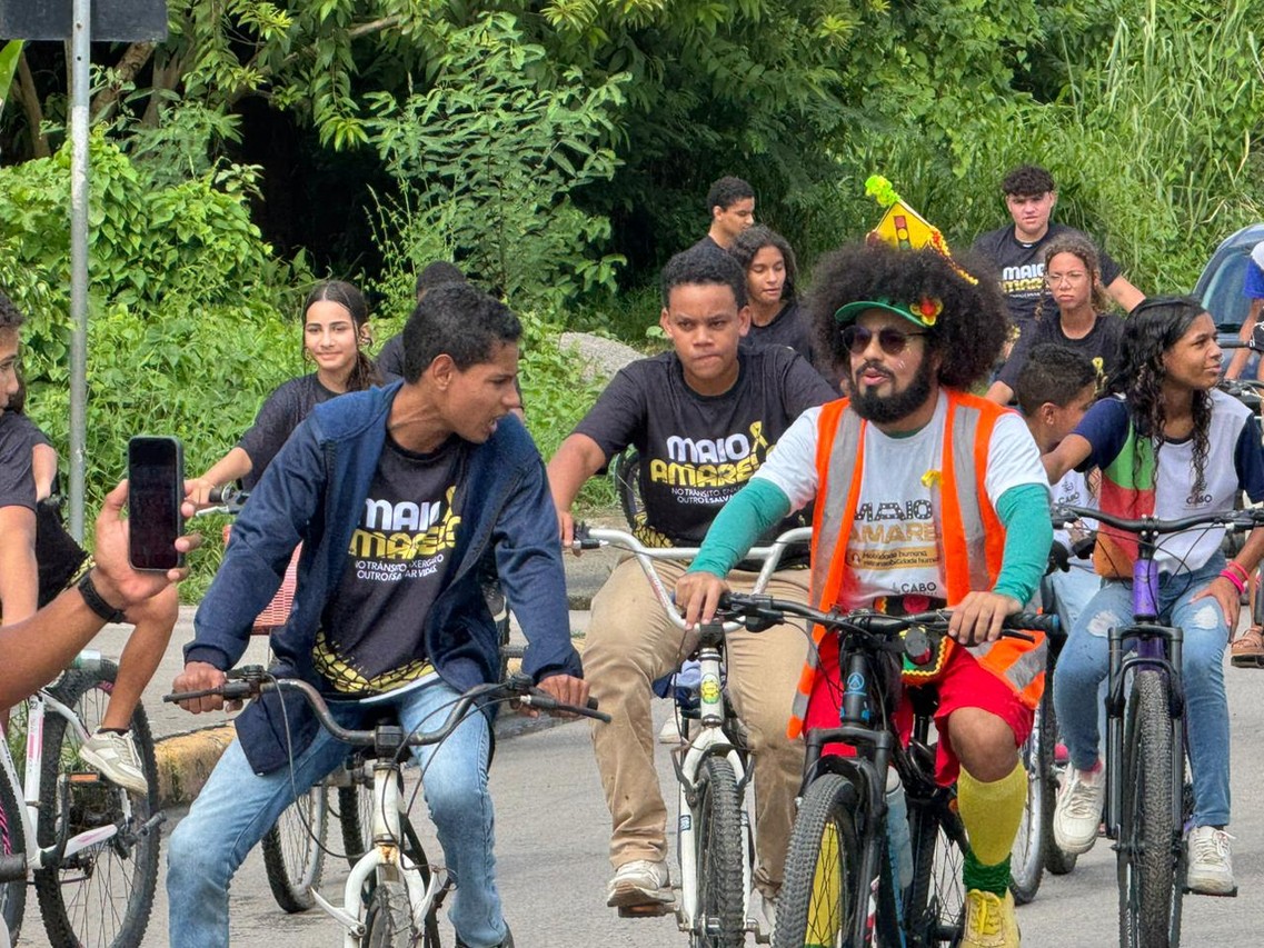 PE – No Cabo, passeio ciclístico encerra ações da campanha “Maio Amarelo”