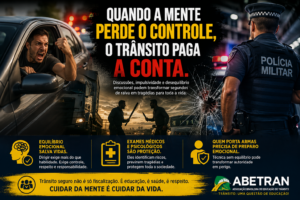 Quando a mente perde o controle, o trânsito paga a conta