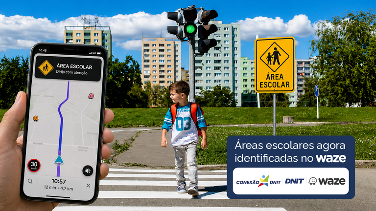 DNIT mapeia escolas próximas a rodovias e integra dados ao Waze