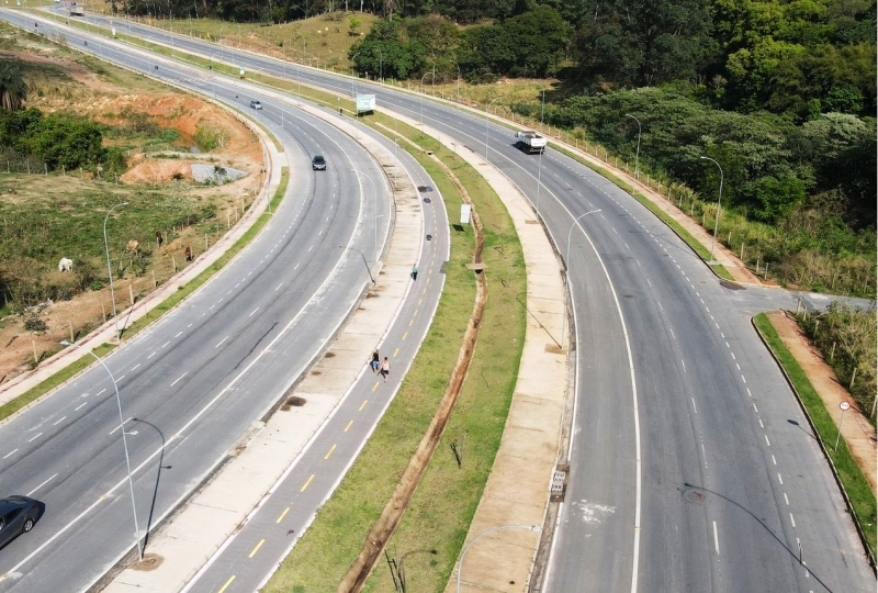 MG – CONTAGEM – Obra da av. Newton Cardoso avança e transforma mobilidade e segurança